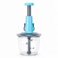 2L Stainless Steel Push Chopper – Hand Press Vegetable Cutter