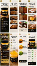 Mintiml Beewax Wood Polish – Natural Wood Seasoning Wax
