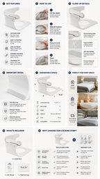 Bedsheet Gripper Set – Adjustable Straps, Pack of 4