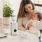 Rechargeable Baby Milk Warmer – Digital LED Bottle Insulation Cover