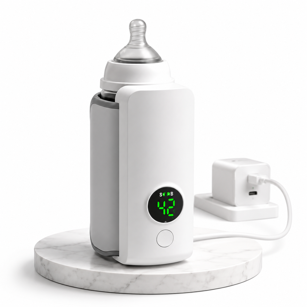 Rechargeable Baby Milk Warmer – Digital LED Bottle Insulation Cover