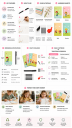 Sank Magic Practice Copybook – Reusable Handwriting Book for Kids