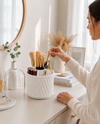 360 Rotating Dustproof Makeup Brush Organizer