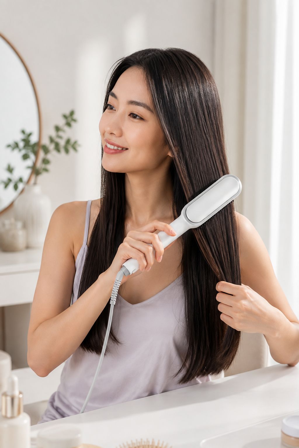 909 Ceramic Hair Straightener Brush