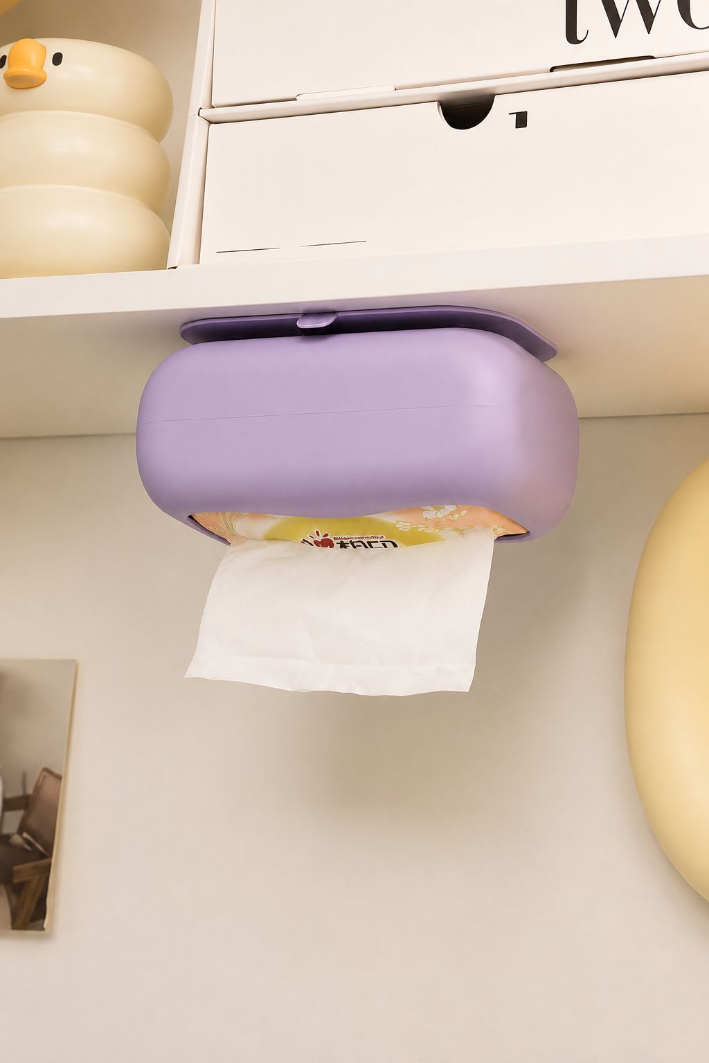 Silicone Tissue Holder Box – Suction Mount for Kitchen & Car