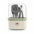 Multipurpose Kitchen Cutlery Holder – Dome Cover with Utensils