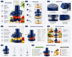 Rechargeable Electric Fruit & Vegetable Peeler with Dispensing Spout