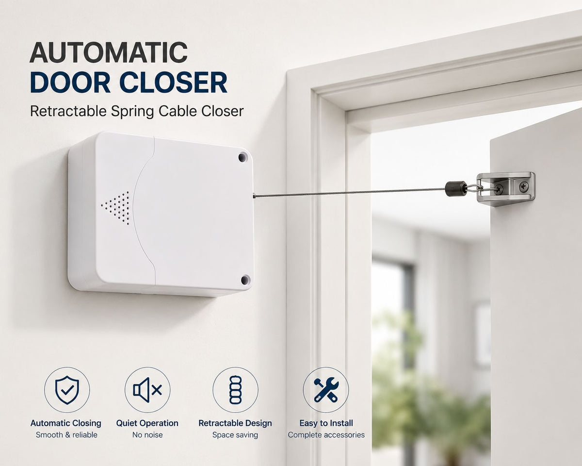 Automatic Door Closer – Retractable Spring Cable Closer, Big Size