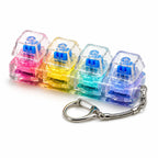 Mechanical Keyboard Switch Fidget Keychain – 4 Key Clicky Stress Toy