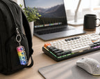 Mechanical Keyboard Switch Fidget Keychain – 4 Key Clicky Stress Toy