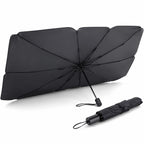 Foldable Car Windshield Sun Shade Umbrella – With Storage Case