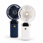 Handheld Mini Neck Fan – Foldable USB Rechargeable with Phone Stand
