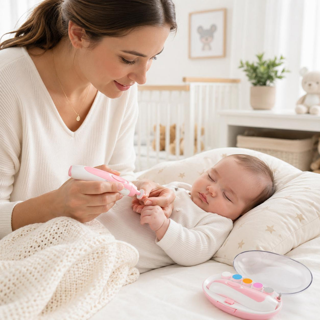 Baby Electric Nail Grinder – 360° Low Noise Nail Trimmer
