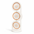 3-Head Foldable Tower Fan – 360° Oscillating with LED Modes