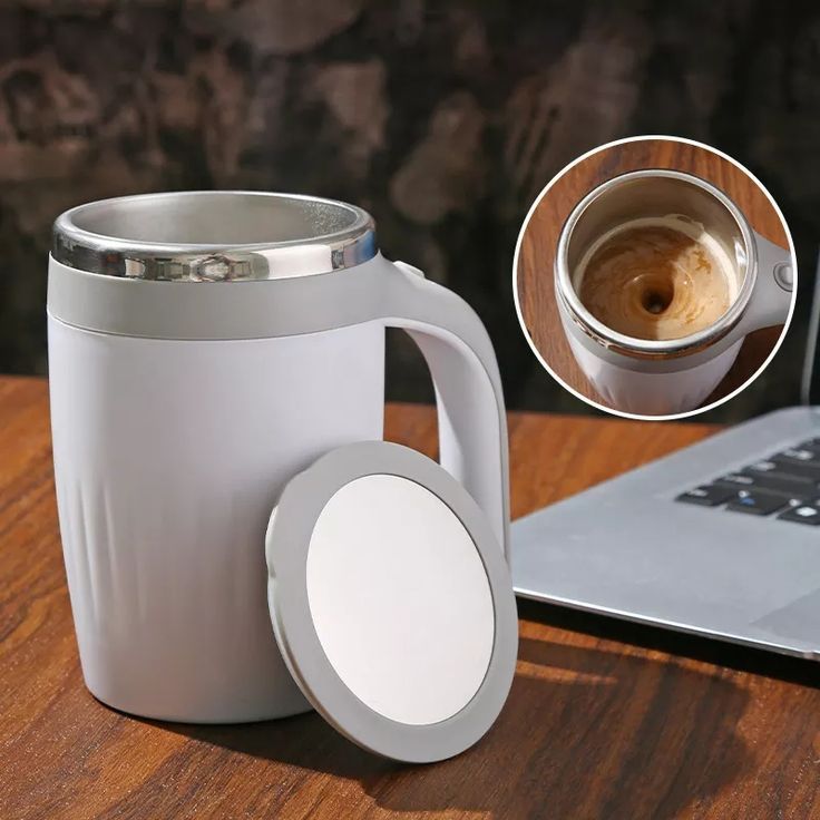 Automatic Self-Stirring Coffee Mug – Magnetic Hot & Cold Mixing Mug