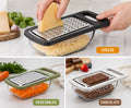 4-in-1 Multi Grater with Storage Case – Kitchen Vegetable Grater