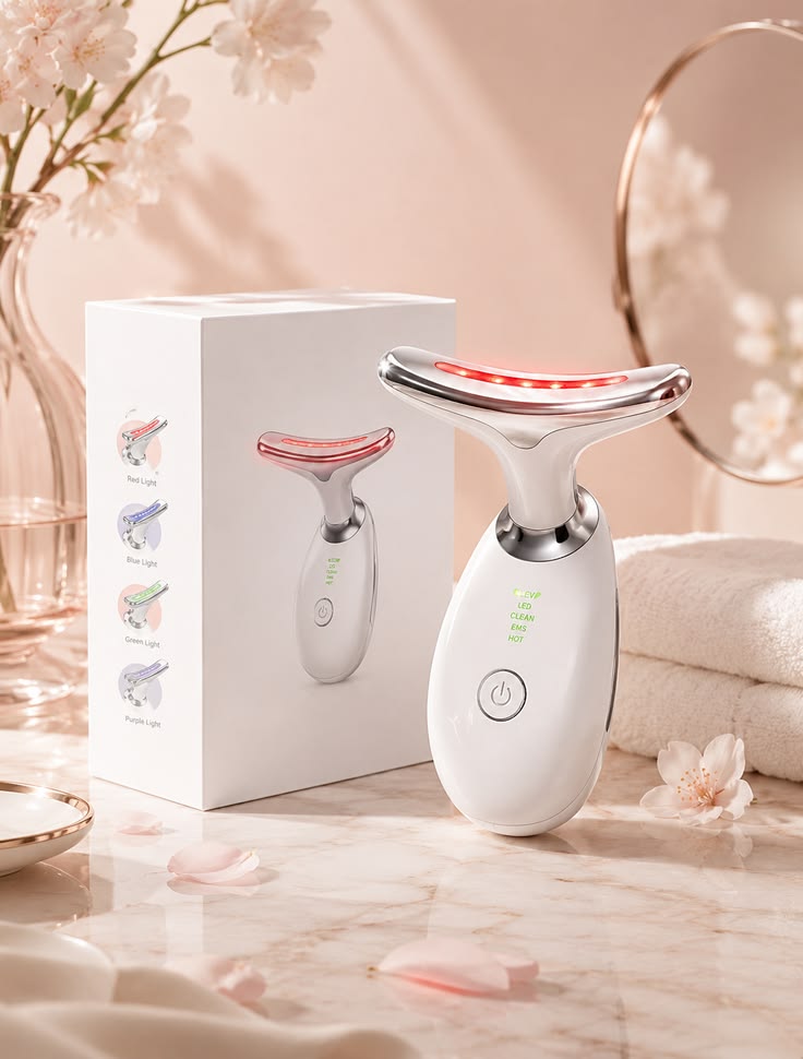 7-Color LED Face & Neck Massager