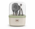 Multipurpose Kitchen Cutlery Holder – Dome Cover with Utensils